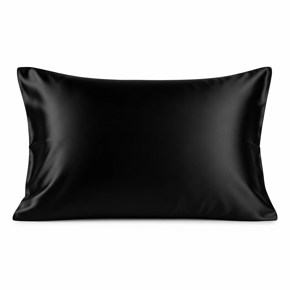 sareks-satin-lx-pillowcase-black-50x70 روبالشی ساتن ابریشم مشکی