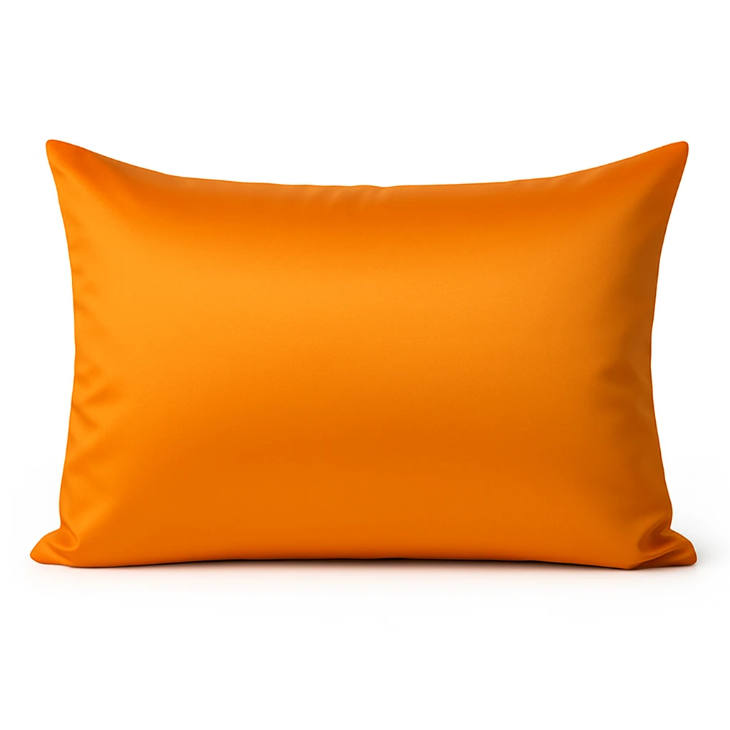 sareks-satin-silk-pillowcase-orange-50x70 روبالشی ساتن ابریشم نارنجی