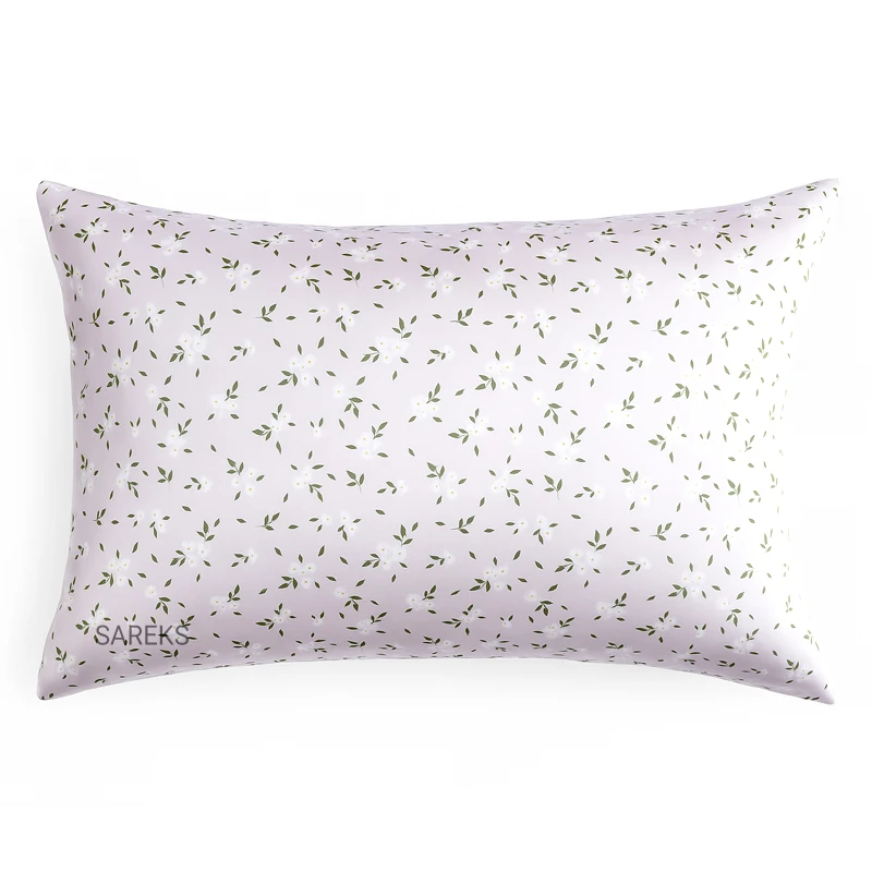 olive-leaf-print-satin-silk-pillowcase روبالشی ساتن ابریشم طرح برگ زیتونی