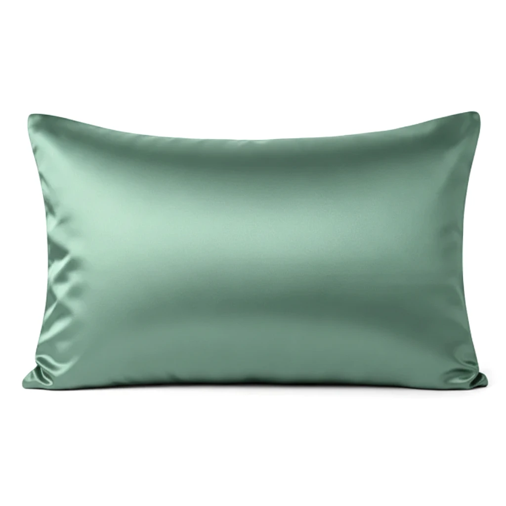 seafoam-green-pillowcase روبالشی ساتن ابریشم سبز کف دریایی